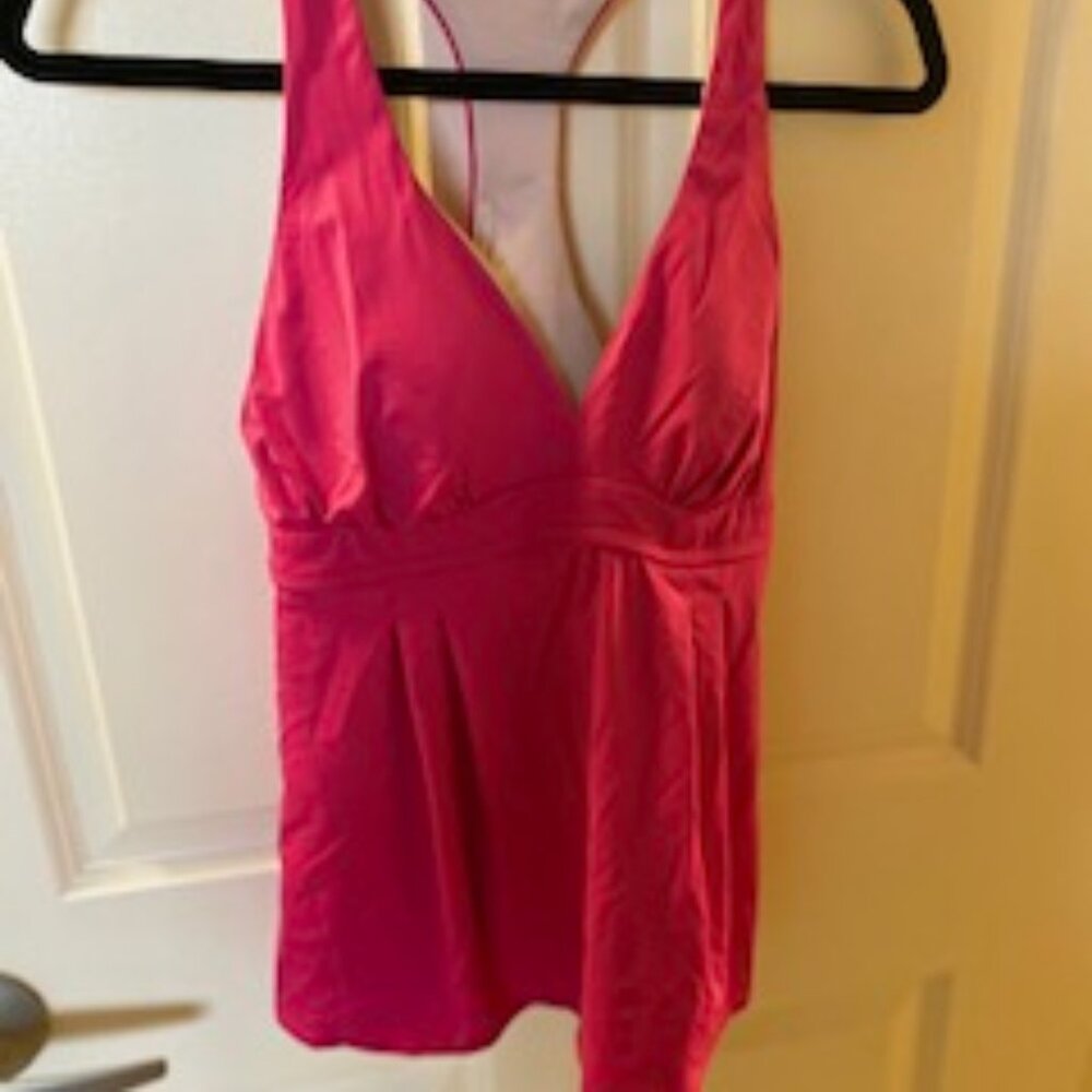 2 piece tankini Hot Pink, top size 8, bottom 12, can be bought alone or as a set